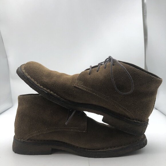 Johnston and Murphy Tan Brown Suede Chukka Ankle Boots Mens Size 8 - Picture 5 of 14